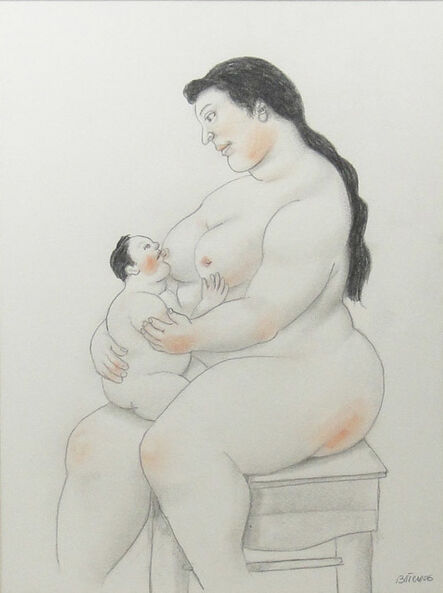 Fernando Botero, ‘Breastfeeding mom ’, 2006