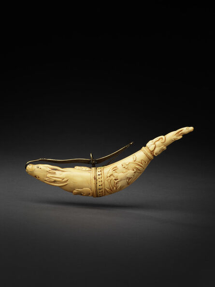 Indian, ‘Ivory Mughal powder horn, 17th century ’, 1660-1700