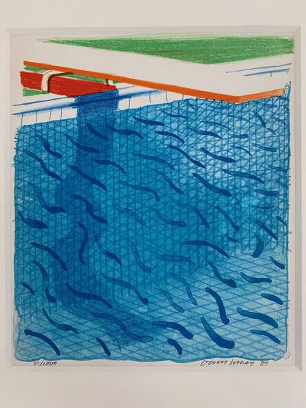 David Hockney, ‘Pool Made with Paper and Blue Ink for Book, from Paper Pools ’, 1980