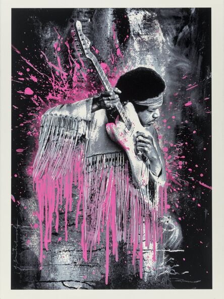 Mr. Brainwash, ‘Jimi Hendrix (Pink)’, 2015