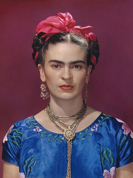 Nickolas Muray, ‘Frida in Blue Silk Dress’, 1939