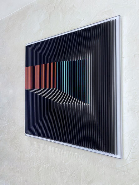 J. Margulis, ‘J. Margulis - Displaced Illusion IX - kinetic wall sculpture ’, 2020