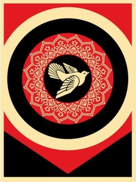 Shepard Fairey, ‘Obey Peace Dove black’, 2011
