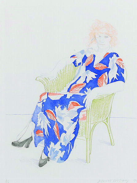 David Hockney, ‘Celia in Wicker Chair’, 1974