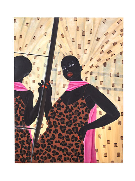 Zandile Tshabalala, ‘Self Check: Lady in Pink Scarf’, 2021