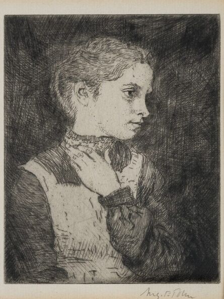 Augustus John, ‘Maggie, A Village Child (Campbell Dodgson 69)’, circa 1904