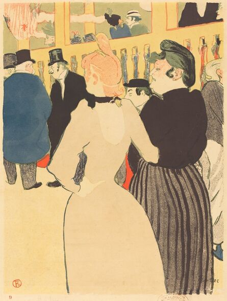 Henri de Toulouse-Lautrec, ‘At the Moulin Rouge, la Goulue and Her Sister (Au Moulin Rouge, la Goulue et sa soeur))’, 1892