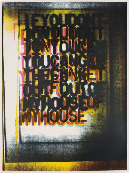 Christopher Wool, ‘My House I’, 2000