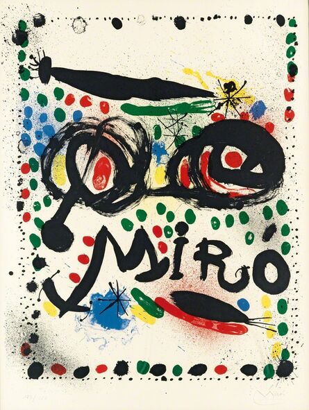 Joan Miró, ‘Poster for the Exhibition "Joan Miro Graphics" Philadelphia Museum of Art’, 1966