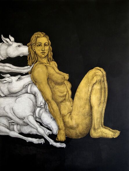 Michael Bergt, ‘Diana and Her Dogs’, 2021