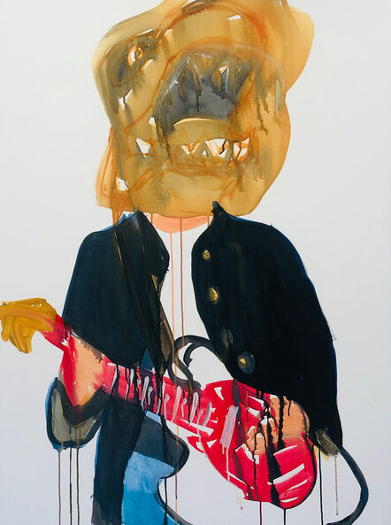 Liz Markus, ‘Kurt Cobain with T Rex Mask’, 2020