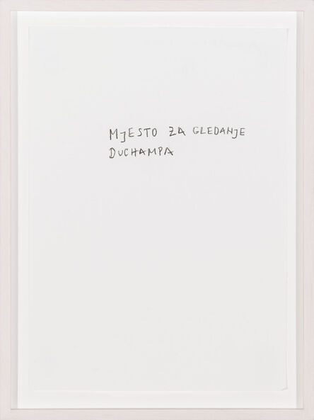 Vlado Martek, ‘The look-out for Duchamp’, 2012