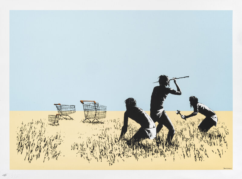 Banksy, ‘Trolleys (Colour)’, 2007, Print, Screenprint in colours on Arches, Tate Ward Auctions