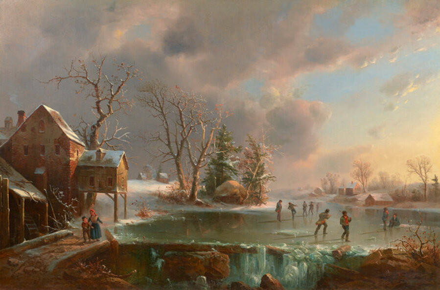 Skaters on a Frozen Pond
