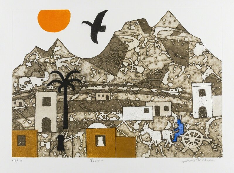 Julian Trevelyan, ‘Ischia (Turner 352)’, 1979, Print, Etching with aquatint printed in colours, Forum Auctions