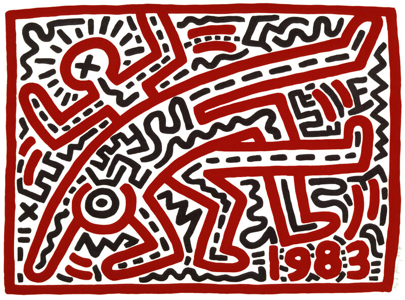Keith Haring, ‘Untitled’, 1983, Other, Woodcut, Centre for Fine Arts (BOZAR)