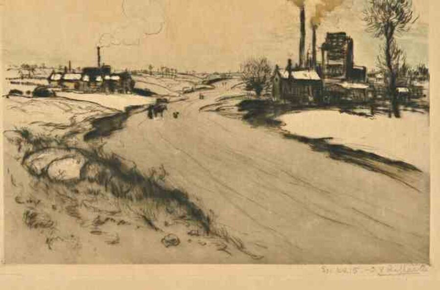Factories in the Snow