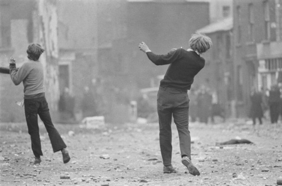 Manifestations anticatholiques à Londonderry