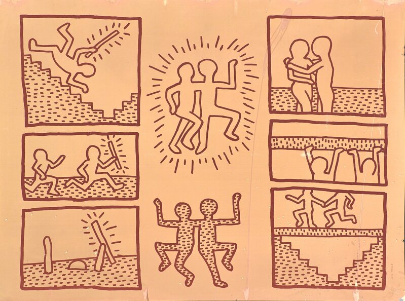 Keith Haring, ‘Untitled, Jan 15, 1981’, 1981, Print, Photostat on blueprint paper, Rago/Wright/LAMA