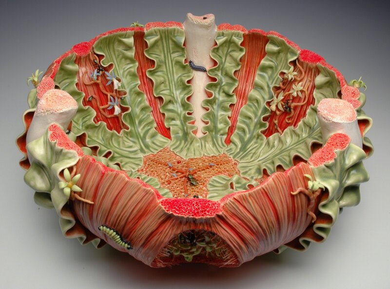 Bonnie Seeman, ‘Bowl Form SNY12’, 2012, Sculpture, Ceramic and glass, Duane Reed Gallery