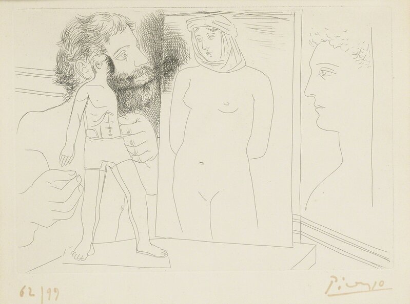 Pablo Picasso, ‘Sculpteur avec sculpture et d'autres oeuvres (B. 86; Ba. 127)’, 1927, Print, Etching, Sotheby's