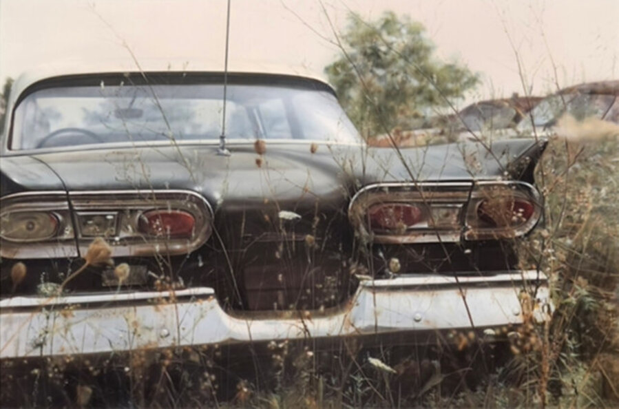 Black Ford in Field
