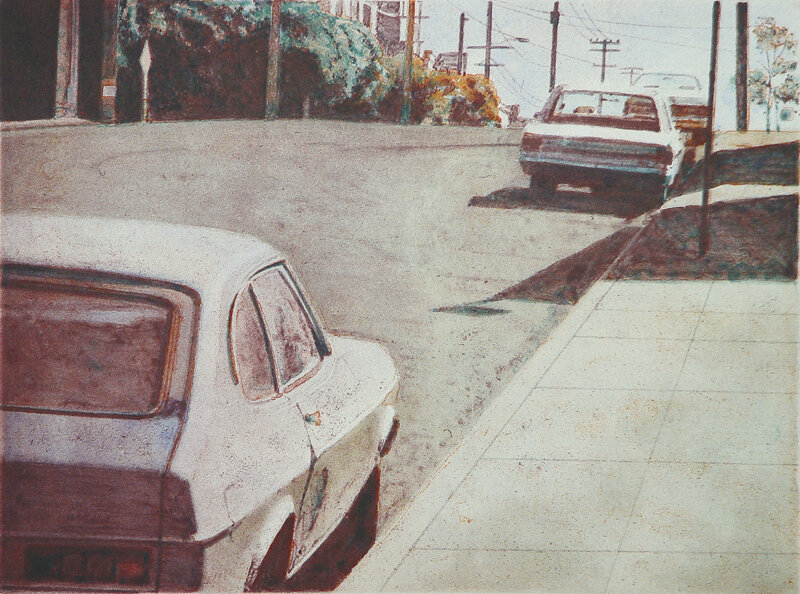 Robert Bechtle, ‘20th Street Capri’, 2002, Print, Color direct gravure with spit bite aquatint and soft ground etching, Crown Point Press