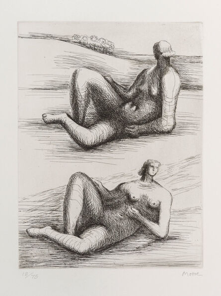 Henry Moore, ‘Two reclining figures’, 1977 -1978