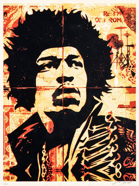 Shepard Fairey, ‘Hendrix’, 2004