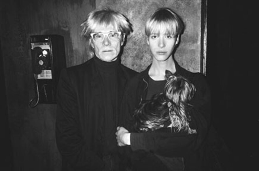 Andy Warhol & Teri Toye at Area