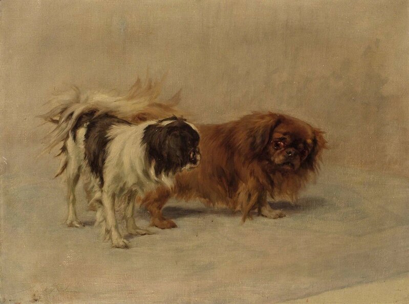 Maud Earl, ‘Old Friends’, Painting, Oil on canvas, Doyle
