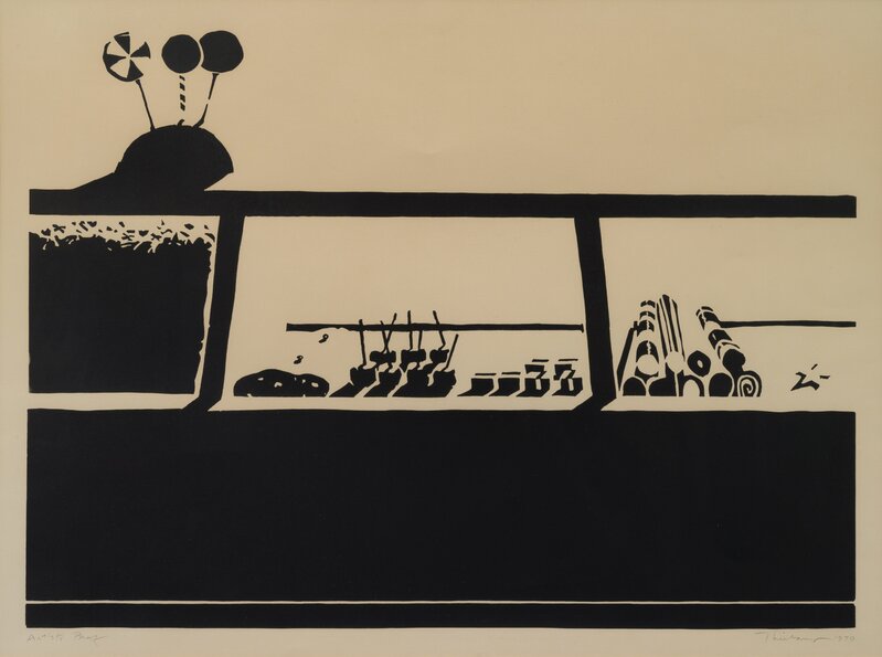 Wayne Thiebaud, ‘Candy Counter’, 1970, Print, Linocut, Freeman's | Hindman