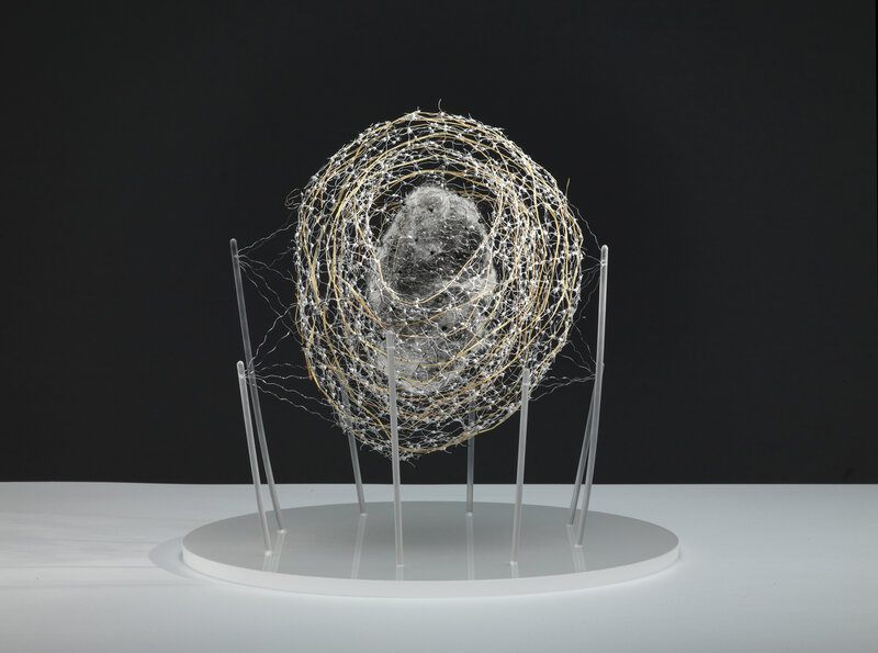 Antonio Crespo Foix, ‘Pequeño Refugio’, 2018, Sculpture, Wire painted, vegetal fibers and methacrylate, Michel Soskine Inc.