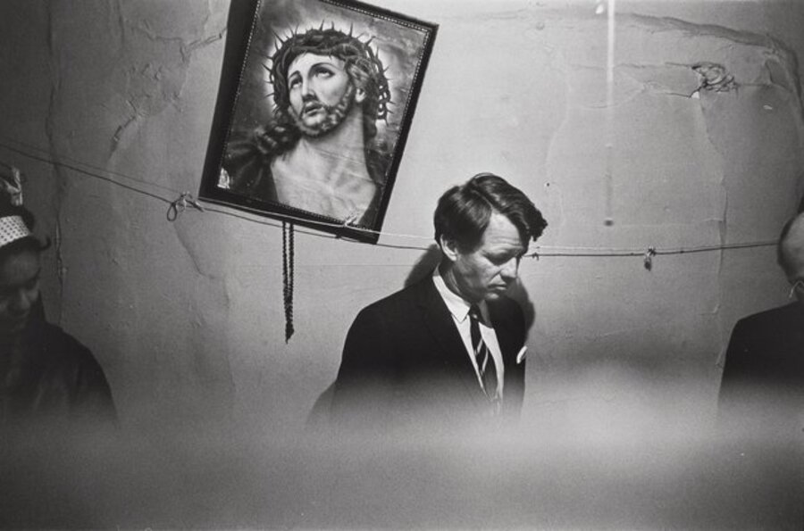 Robert F. Kennedy in Suffolk Street Slum Railroad Flat