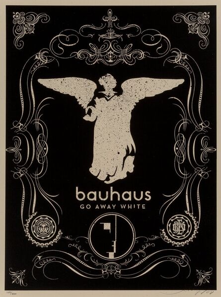 Shepard Fairey, ‘Bauhaus (Black) and Bauhaus stencil (Two Works)’, 2008