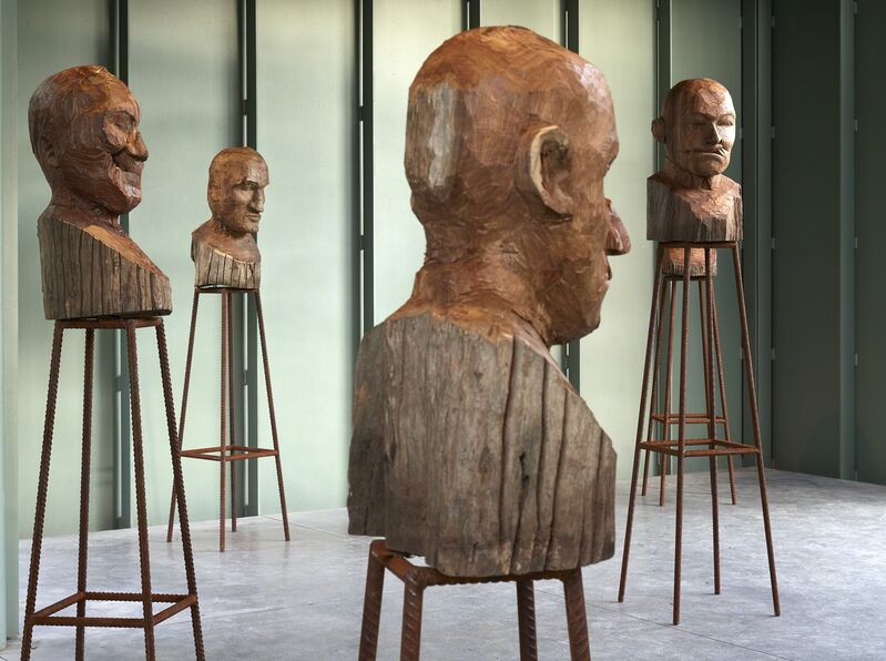 Kader Attia, ‘Gueules cassées’, 2014, Sculpture, Wood, Middelheim Museum