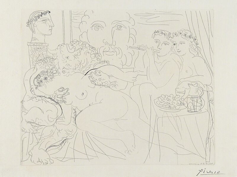 Pablo Picasso, ‘Minotaure caressant une Femme from La Suite Vollard’, Print, Etching on Montval paper with Vollard watermark, Rago/Wright/LAMA