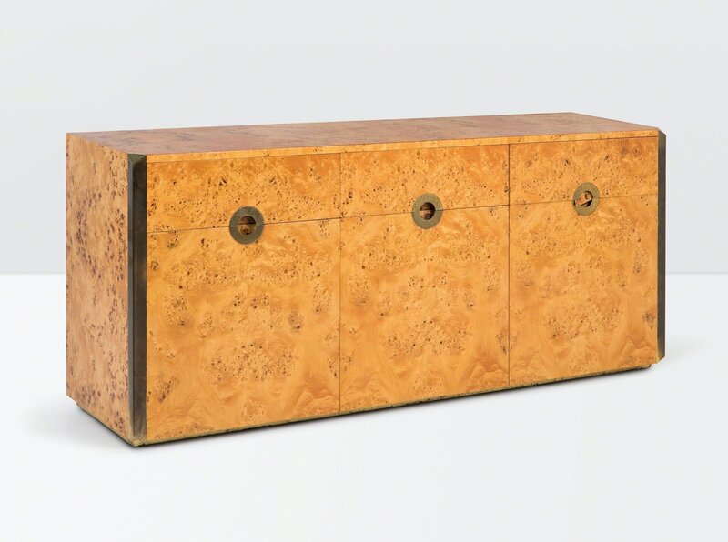 Willy Rizzo, ‘a Savage sideboard with a wooden structure, briar root lining and brass details’, ca. 1970, Design/Decorative Art, Cambi