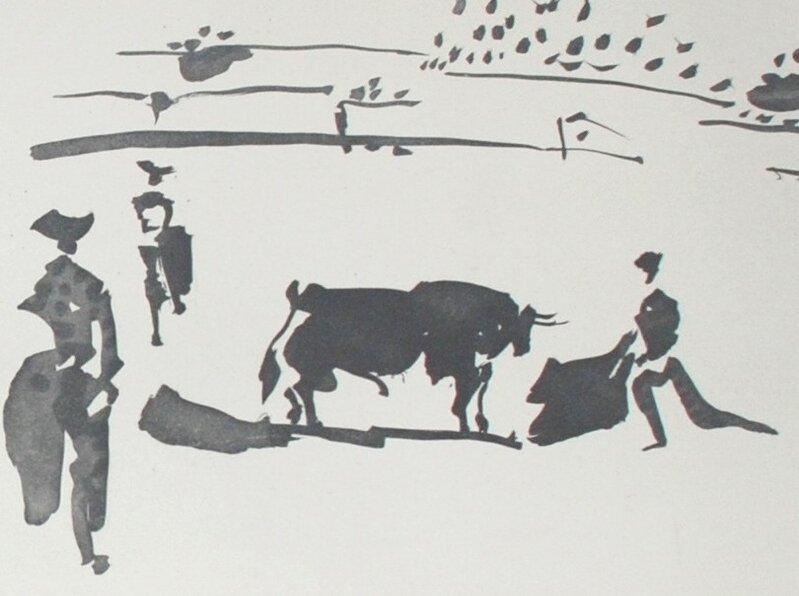 Pablo Picasso, ‘Citando al Toro con la Capa (Summoning the Bull with the Cape)’, 1959, Print, Aquatint, Georgetown Frame Shoppe