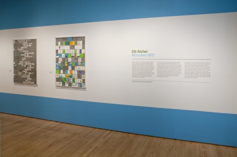 Installation view "Otl Aicher: München 1972", 2009