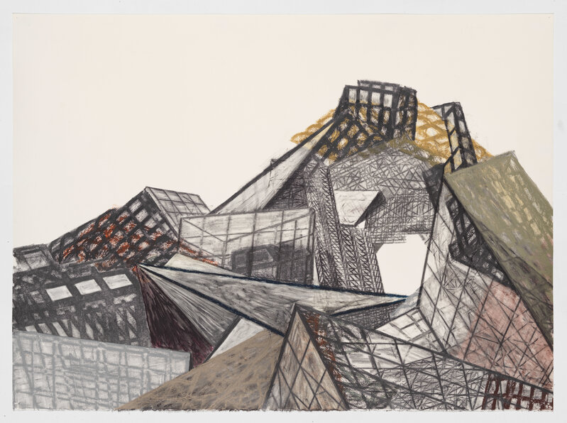 Nicola López, ‘Outcropping IV’, 2019, Drawing, Collage or other Work on Paper, Graphite and oil pastel on paper, Arróniz Arte Contemporáneo 