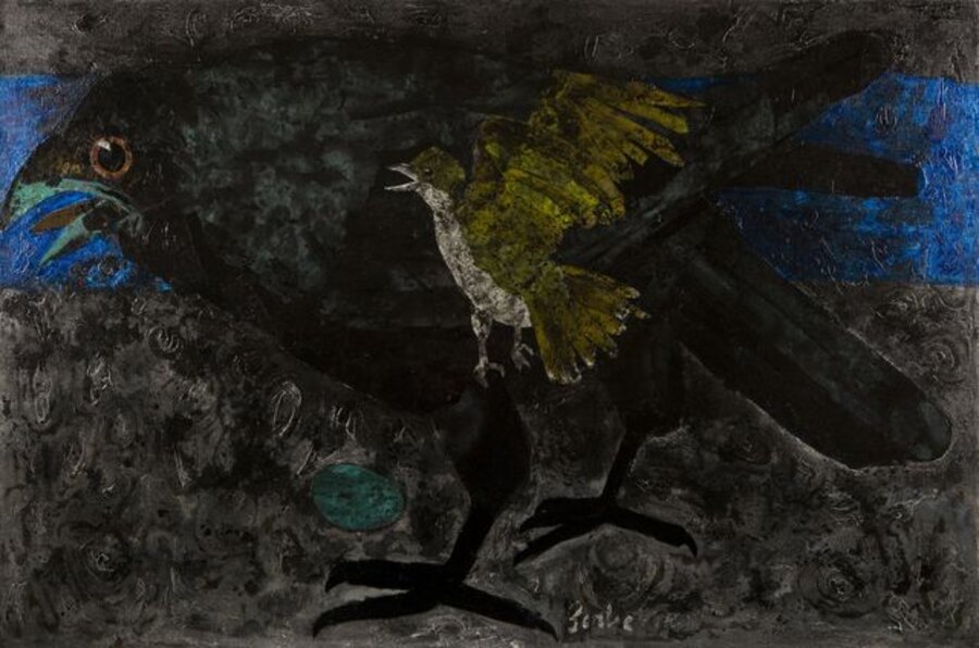 Kingbird and Raven