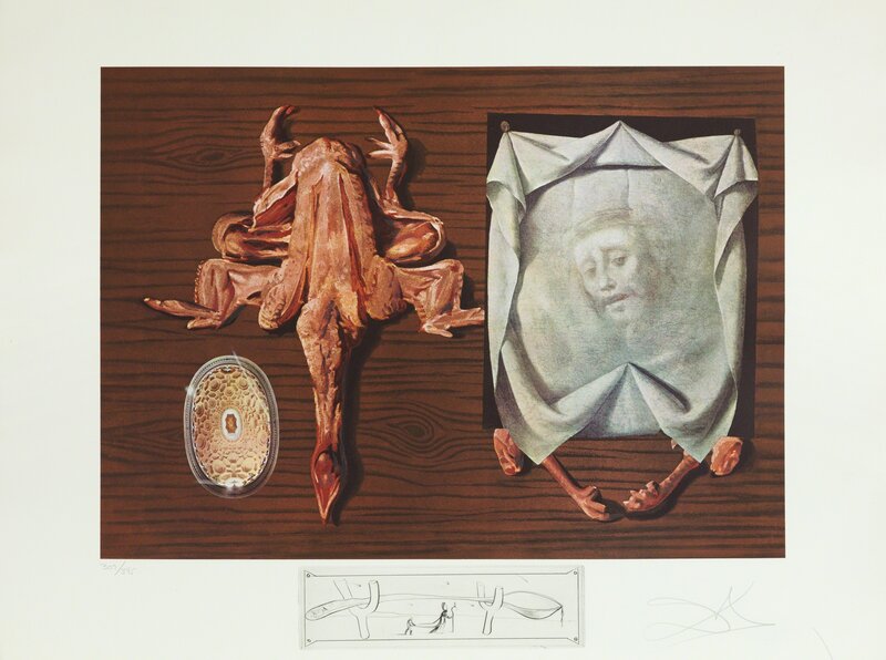 Salvador Dalí, ‘Sputniks Polished by Statistical Maggots (Les Spoutniks Astiqués d'Asticots)’, 1971, Print, Lithograph in color with etched remarque, Heather James Fine Art Gallery Auction