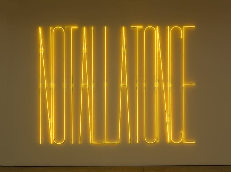 Maurizio Nannucci, ‘NOT ALL AT ONCE’, 1992/2011, Installation, Neon, Galerie Nikolaus Ruzicska