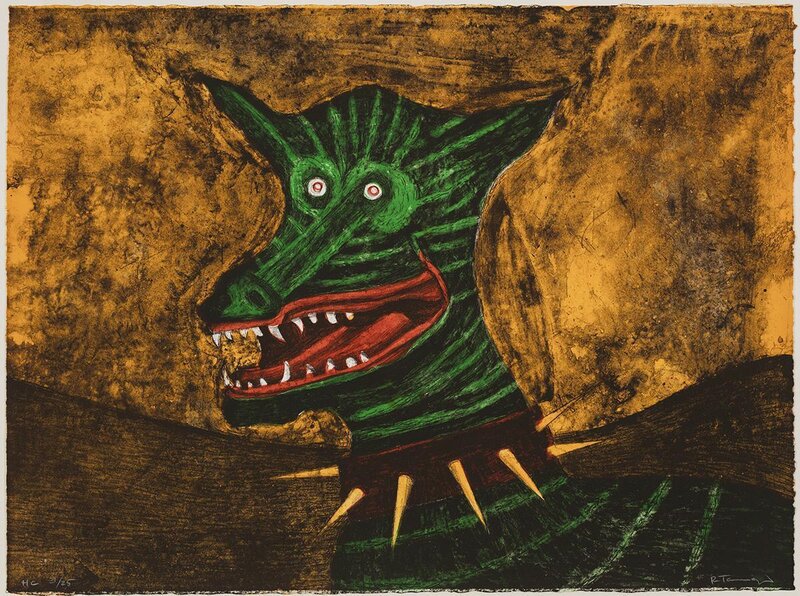 Rufino Tamayo, ‘Chacal (Jackal)’, 1972-1973, Print, Color lithograph on German Etching paper, bG Gallery