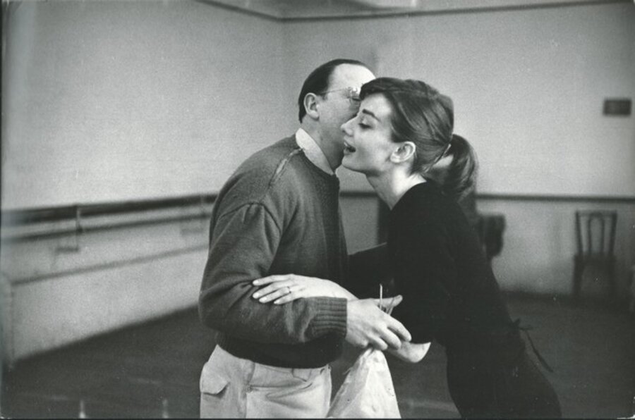 Audrey Hepburn training for funny face