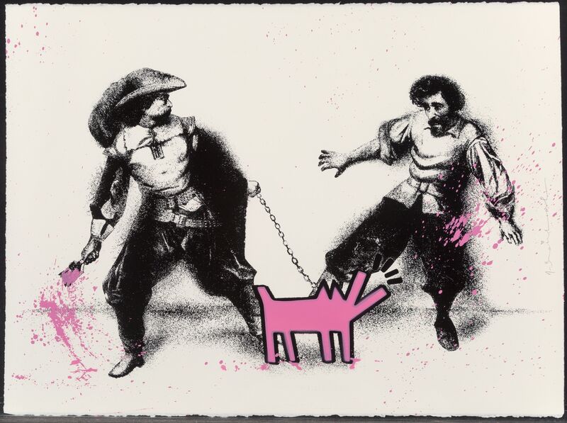 Mr. Brainwash, ‘Watch Out (Pink)’, 2019, Print, Screenprint in colors on paper, Heritage Auctions