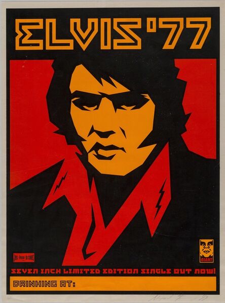 Shepard Fairey, ‘Elvis '77’, 1999