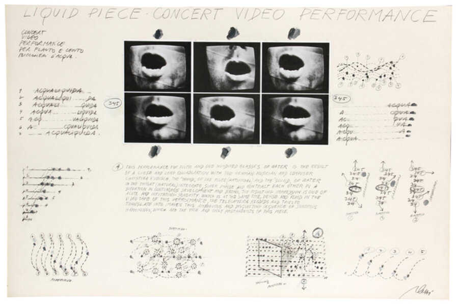 Liquid piece. Concert video performance