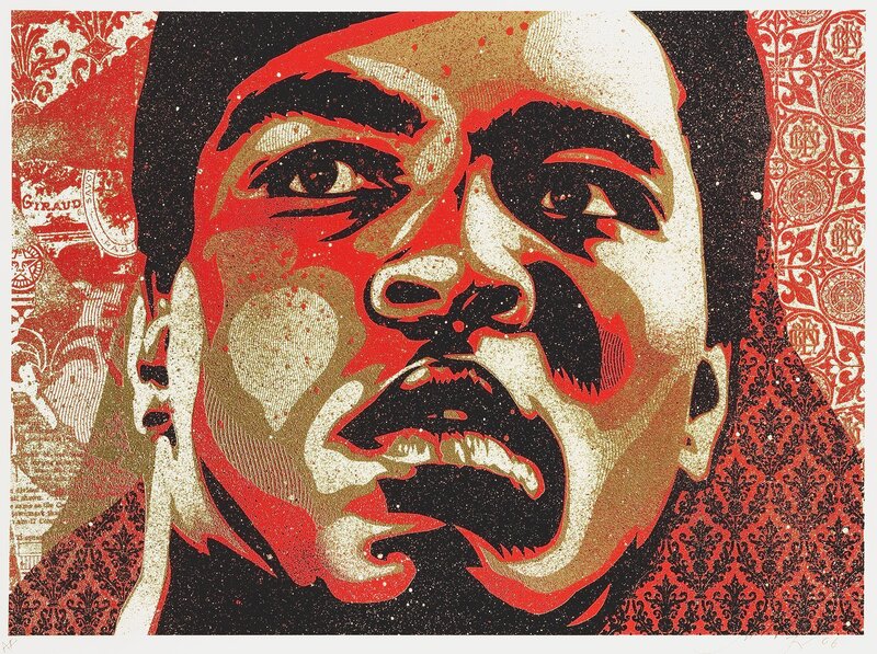 Shepard Fairey, ‘Muhammad Ali’, 2006, Print, Screenprint in colours on speckle tone paper, Tate Ward Auctions